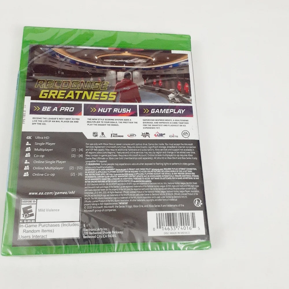 XBOX ONE EA Sports NHL 21 Video Game